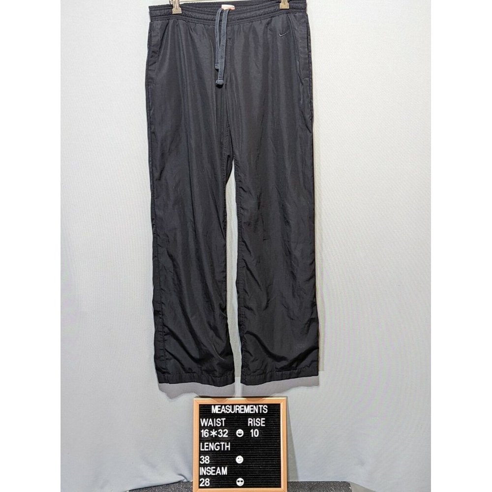 Nike The Athletic Dept Black  Adjustable Windbreaker Joggers Sweatpants Sz Small